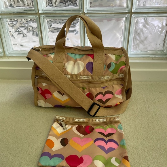 LeSportsac Shoulder/handbag with matching pouch bag - Picture 3 of 12